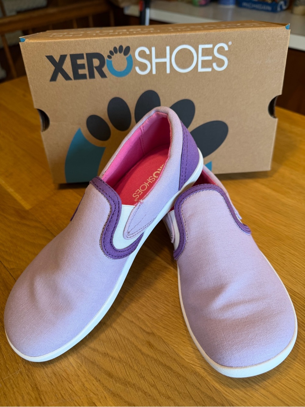 Xero Shoe Dillion Slip on Purple NIB Youth size 2